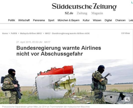ADEVĂRUL despre tragedia MH17: Berlinul cunoștea pericolele și a tăcut (presa)
