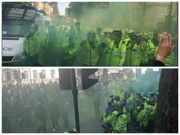 Manifestaţie violentă împotriva lui Cameron, la Londra. Nu toţi se bucură de victoria conservatorilor în alegeri