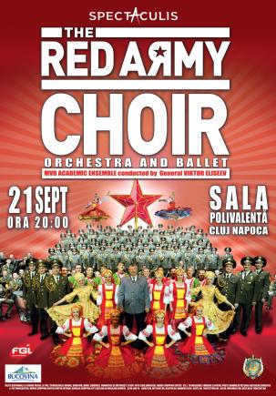 Corul armatei Roșii, al treilea spectacol, la Cluj-Napoca