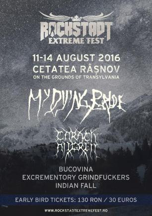 La Rockstadt Extreme Fest 2016 au confirmat deja cinci formaţii