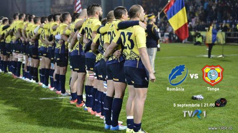 TVR1. Meciul de rugby România-Tonga, în direct sâmbătă