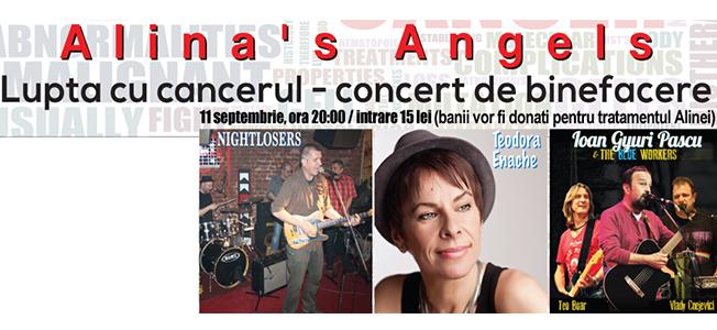 Alina's Angels, concert de caritate în Club A. Banii din bilete sunt pentru tratamentul Alinei
