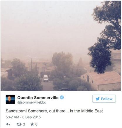 O puternică furtună de nisip a lovit Orientul Mijlociu (VIDEO)