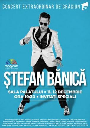 Pentru al 14-lea an consecutiv, Ștefan Bănică are concerte de Crăciun, la Sala Palatului
