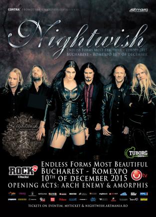 În memoria victimelor de la Colectiv, show-ul Nightwish de la Bucureşti va fi fără efecte pirotehnice