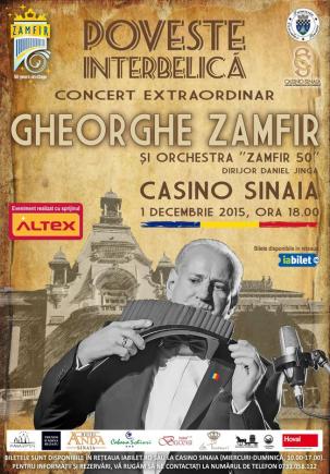 Poveste cu parfum interbelic la Sinaia, un concert extraordinar al maestrului Gheorghe Zamfir