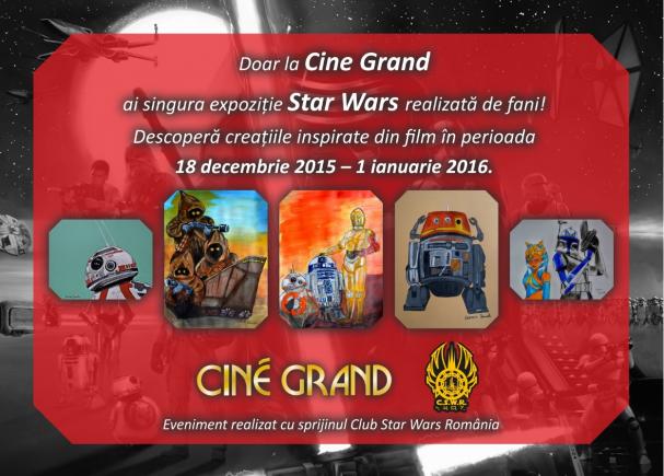 Expoziție realizată de fanii Star Wars la Cine Grand
