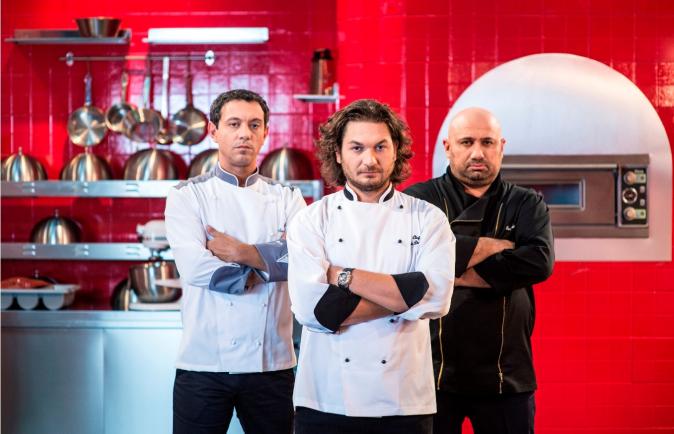 Chefii Sorin Bontea, Florin Dumitrescu și Cătălin Scărlătescu devin adversari într-un nou cooking-show la Antena 1