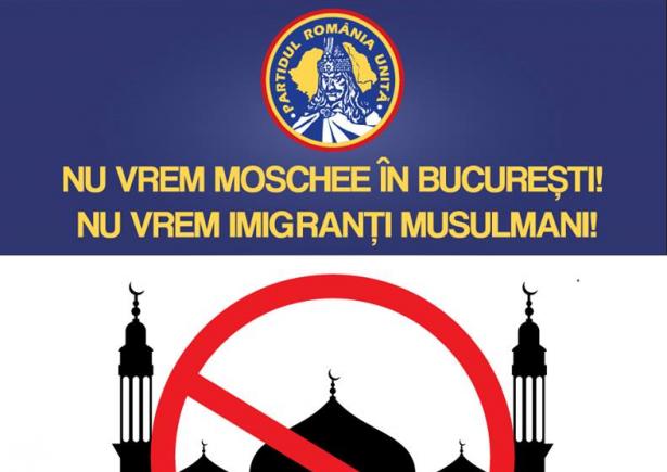 Protest în București, împotriva construirii de moschei