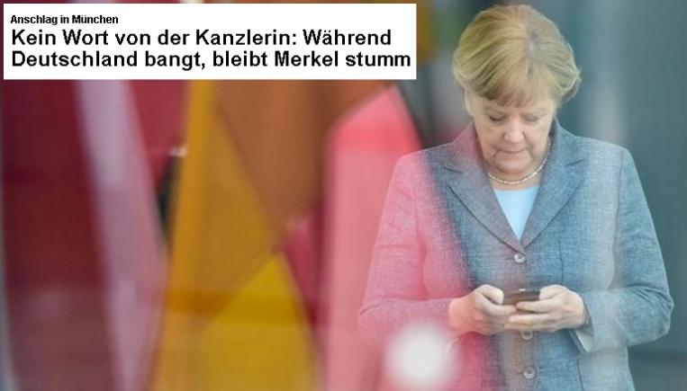 De ce tace Angela Merkel după masacrul din Munchen? Reacţia presei germane (VIDEO)