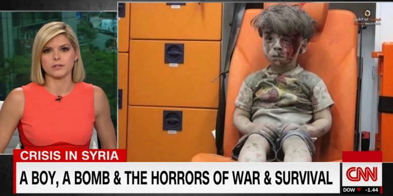 Reacția unei prezentatoare CNN în timp ce relatează despre baiețelul sirian care a înduioșat mapamondul (VIDEO)