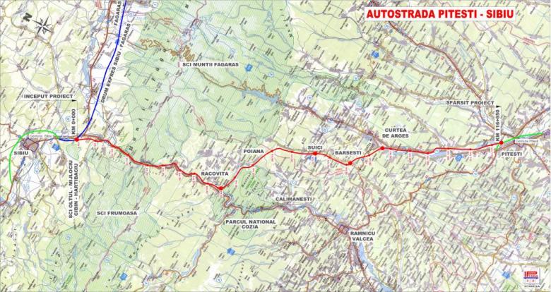 ACESTA este traseul FINAL al autostrăzii Sibiu-Pitești