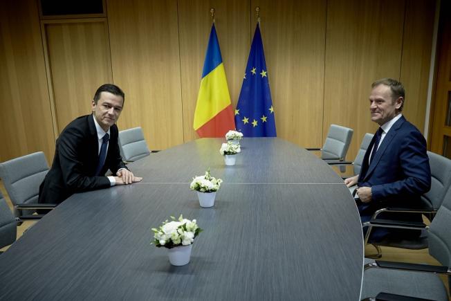 Donald Tusk, mesaj în limba română pe Twitter, după întâlnirea cu Sorin Grindeanu