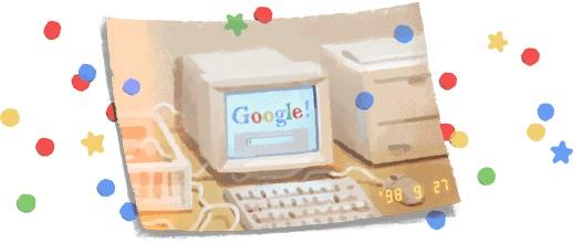  GOOGLE sărbătoreşte 21 de ani de existenţă cu un doodle aniversar
