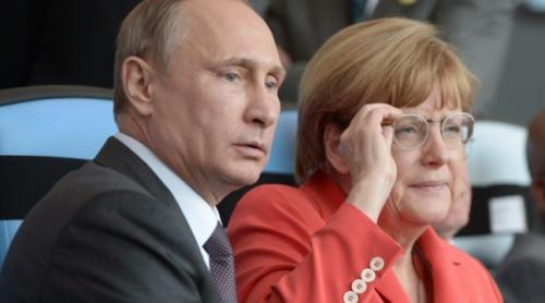 Vladimir Putin o primeşte la Kremlin pe Angela Merkel
