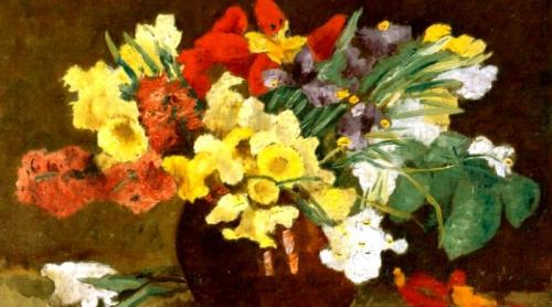 “Buchetul de flori în pictura românească”, expoziție de pictură din colecții particulare, la Muzeul Național Cotroceni