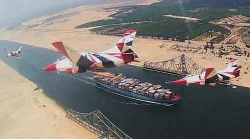 Proiect faraonic în Egipt. Noul canal Suez e gata! (VIDEO)
