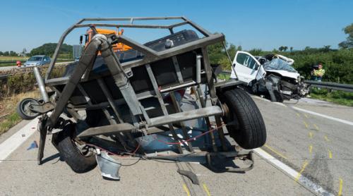 Imagini de coşmar pe autostrada A3 din Germania, după un accident produs de un român