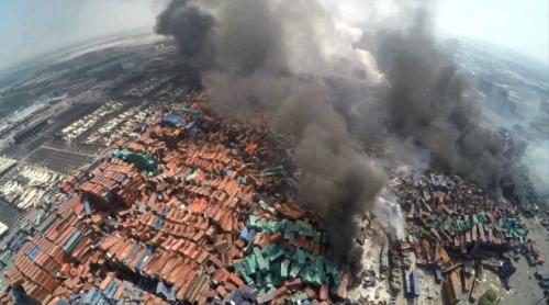 Exploziile de la Tianjin: Autoritățile se luptă cu peste 700 de tone de cianură de sodiu