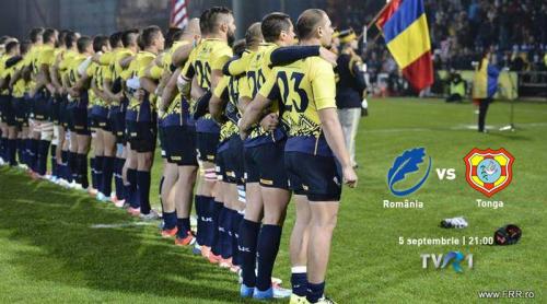 TVR1. Meciul de rugby România-Tonga, în direct sâmbătă