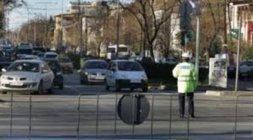 Mai mulţi poliţişti în stradă pentru meciul ROMÂNIA-GRECIA de astăzi. Atenţie la RESTRICŢIILE din trafic 