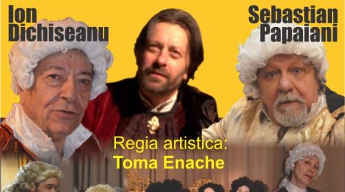 ”Amadeus”, premiera teatrală cu  Sebastian Papaiani și Ion Dichiseanu