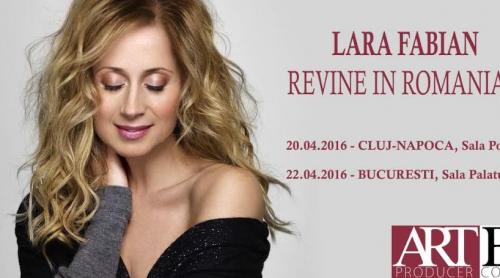 În 2016, Lara Fabian revine în România şi are concerte la Bucureşti şi Cluj