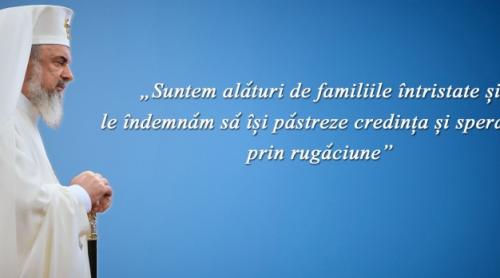 Patriarhul Daniel, îngrijorat de evoluția stării de sănătate a copiilor din Argeș, internați la Marie Curie