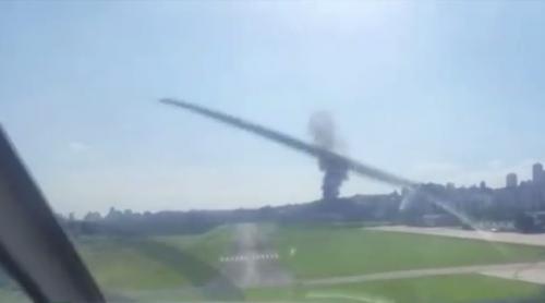 Un avion privat s-a prăbușit lângă Sao Paolo, la 300 de metri de la decolare (VIDEO)