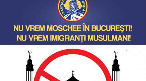 Protest în București, împotriva construirii de moschei