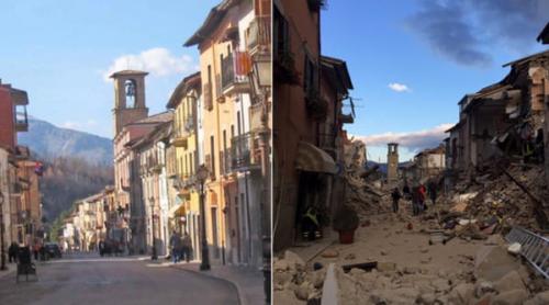 IMAGINILE ZILEI. Amatrice, înainte şi după cutremur (FOTO, VIDEO)