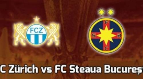 Steaua a remizat la Zurich: 0-0