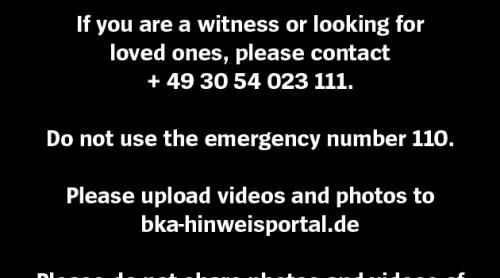 Poliţia germană cere ajutorul martorilor oculari