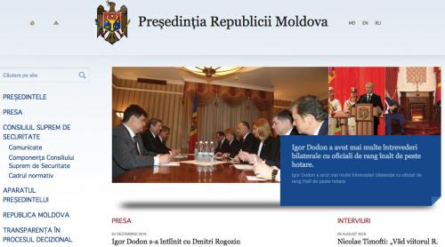 Gata, s-a făcut schimbarea! Limba moldovenească înlocuiește româna la Președinția Moldovei
