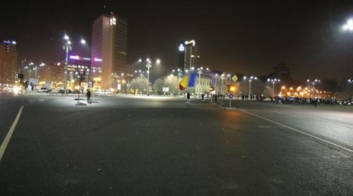 Piața Victoriei, după demonstrația de aseară, mai curată ca niciodată! (FOTO)