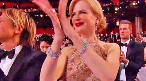 Nicole Kidman explică de ce bătea din palme ca o focă la Gala Oscar (VIDEO)