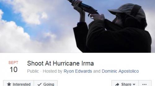 Apel neobişnuit al unui şerif din Florida: Nu împuşcaţi uraganul Irma!
