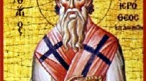 Calendar ortodox 4 octombrie: Sfântului Ierotei, episcopul Atenei