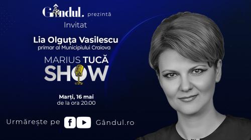 Marius Tucă Show începe marți, 16 mai, de la ora 20.00, live pe gândul.ro. Invitată: Lia Olguța Vasilescu (VIDEO)