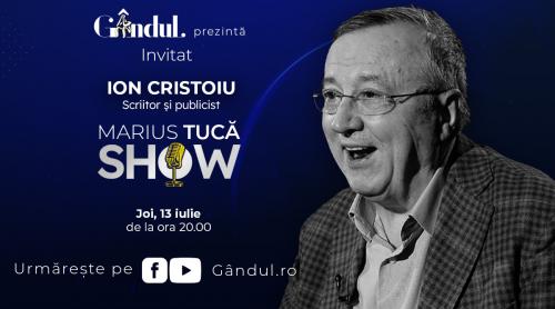 Marius Tucă Show începe joi, 13 iulie, de la ora 20.00, live pe gândul.ro. Invitat: Ion Cristoiu (VIDEO)