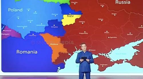 Dmitri Medvedev explică cum vede Ucraina de mâine: împărțită între Rusia, Polonia și România