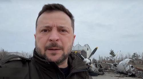 Zelensky vorbește despre „lupte aprige” pe „o mare parte” a graniței ruse din regiunea Harkov