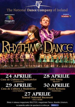 Turneu Rhythm Of The Dance prin cinci oraşe din România