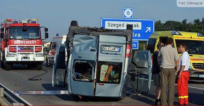 Accident grav în Ungaria. Un șofer român a adormit la volan