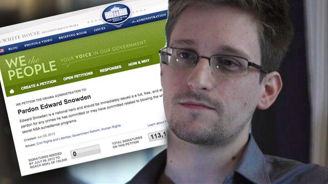 Casa Albă a răspuns unei petiții făcute acum doi ani, pentru grațierea lui Edward Snowden