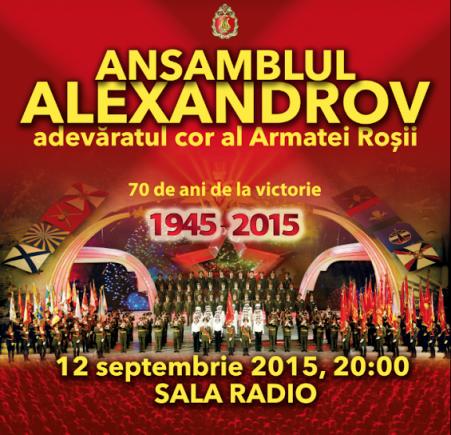 Adevăratul Cor al Armatei Roşii – Ansamblul Aleksandrov – în concert la Bucureşti