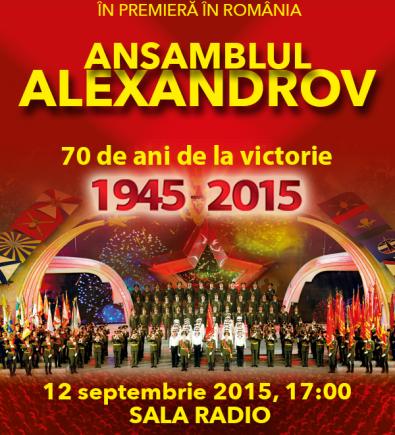 Ansamblul Aleksandrov va concerta de la ora 17.00, în loc de 20.00