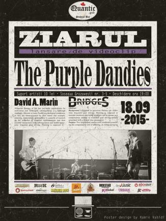 Trupa The Purple Dandies îşi prezintă videoclipul “Ziarul” în Quantic 