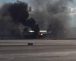 UPDATE: VIDEO: Un avion al British Airways a luat foc la Las Vegas UPDATE: VIDEO: Un avion al British Airways a luat foc la Las Vegas