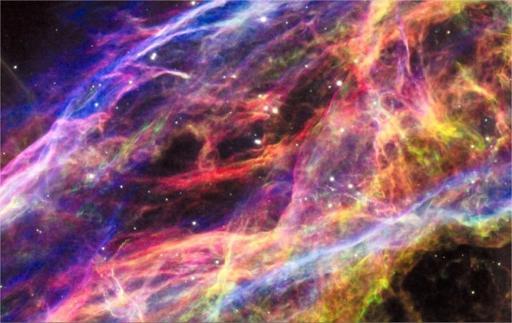 Imagini inedite cu explozia unei stele făcute publice de NASA